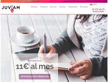 Tablet Screenshot of juviam.com